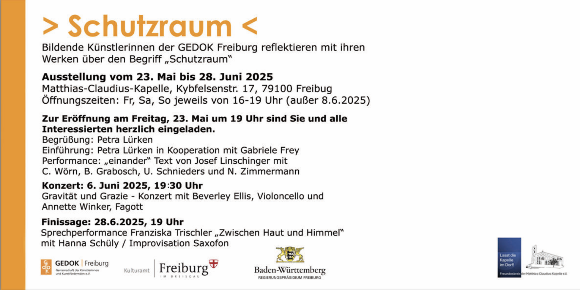 Programm Schutzraum